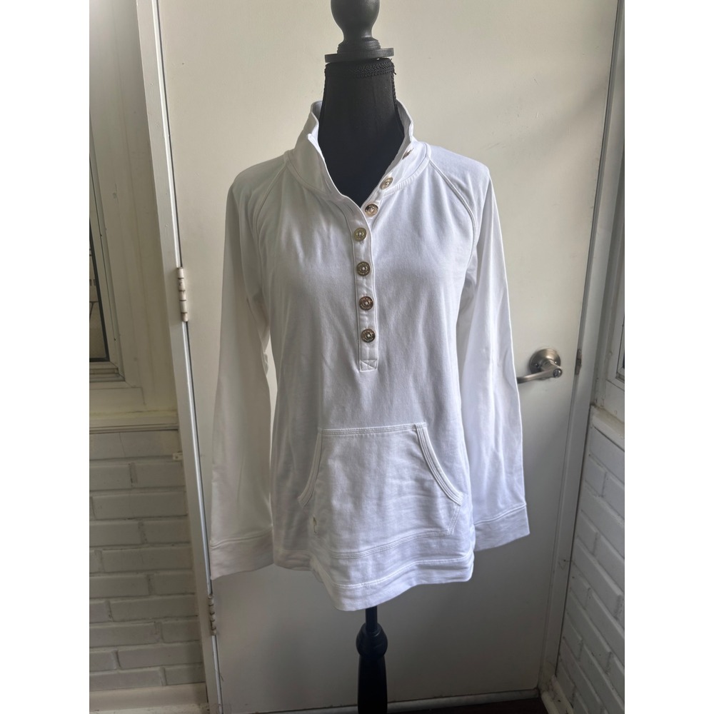 Lilly Pulitzer Captain Popover Sweatshirt medium athleisure gorpcore coastal